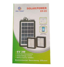 Прожектор LED EP-05 (лампа - 2шт) із сонячною панеллю 6v3w
