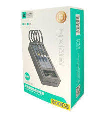 Power Bank 30000 mAh K-300 (з сон. панеллю та проводами), оригінал
