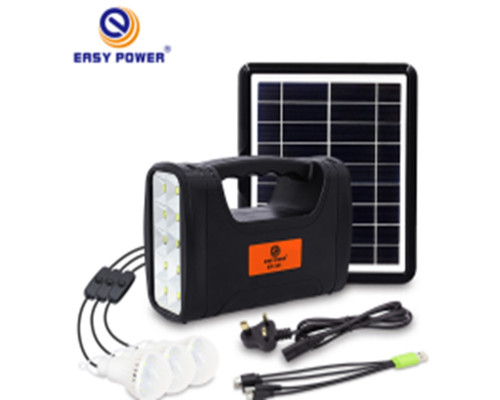 Ліхтар EP-351 Power Bank із сонячною панеллю, +лампочки 3шт