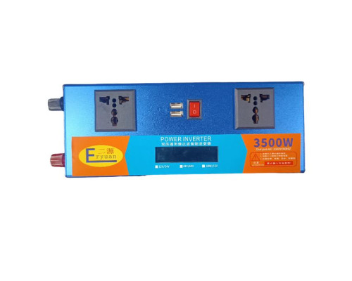 Перетворювач напруги з 12V/24V→220V 3500W LCD SMART