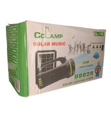 Ліхтар CL-18 PowerBank, із сонячною зарядкою + лампочки 3 шт