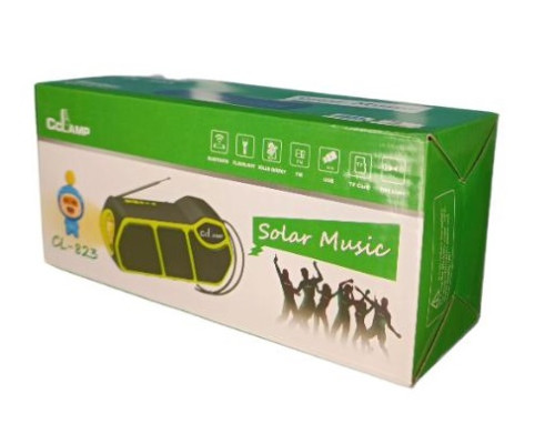 Ліхтар CL-823 PowerBank, радіо із сонячною зарядкою