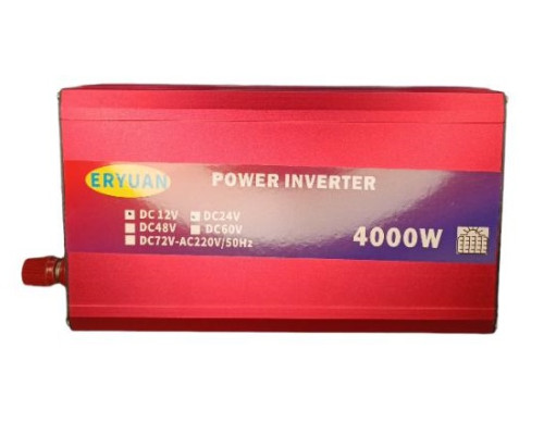 Перетворювач напруги з 12V/24V→220V 4000W LCD SMART 2A