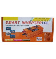 Перетворювач напруги з 12V/24V→220V 4000W LCD SMART 2A