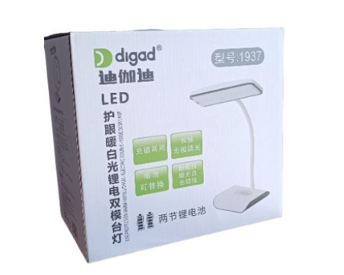 Лампа настільна DIGAD 1937 (Сенсор) (48LED-5730) (4W) (3000-6000K) (Акуум-18650 2шт (6000mAh))