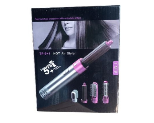 Фен гребінець HOT Air Styler TP-5в1 (W38)