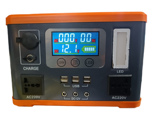 Інвертор акумуляторний/зарядна станція EP-P300W 12V/30Ah (Li-ion) + сонячна панель 60W