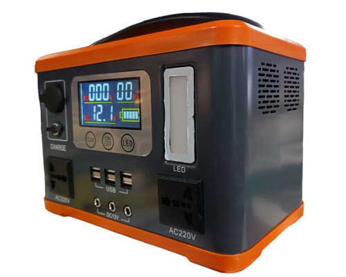 Інвертор акумуляторний/зарядна станція EP-P300W 12V/30Ah (Li-ion) + сонячна панель 60W