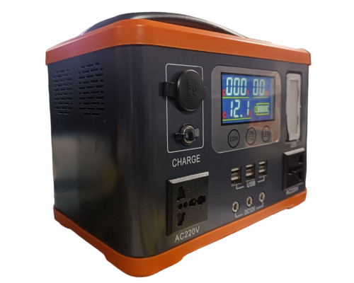 Інвертор акумуляторний/зарядна станція EP-P300W 12V/30Ah (Li-ion) + сонячна панель 60W