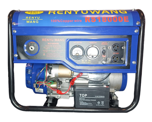 Генератор бензиновий Renyuwang RS18000E (3,2-3,5KW) (AVR) (Електростартер) (Бак-15л) (Ніжки)