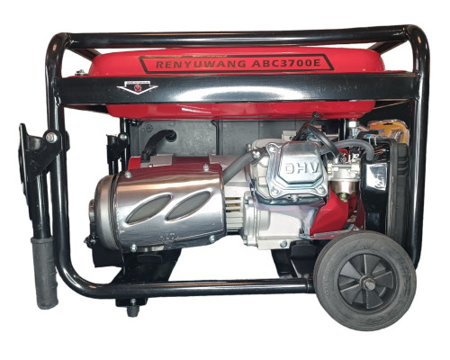 Генератор бензиновий Renyuwang ABC 3700 (3,5-3,8KW) (AVR) (Електростартер) (Бак-15л) (Коліса/ручки)