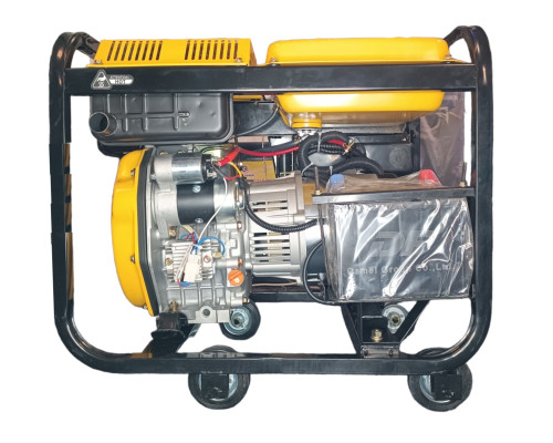 Генератор дизельний Kingman Diesel KM4000LHE (3,5-4KVA) (AVR) (Електростартер) (Бак-13,5л) (Коліса/ручки)
