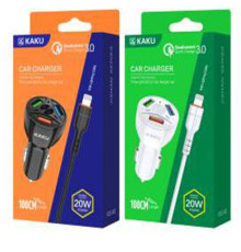 Зарядний пристрій 12V KAKU KSC-493 Class Flash Series Lightning(Apple)