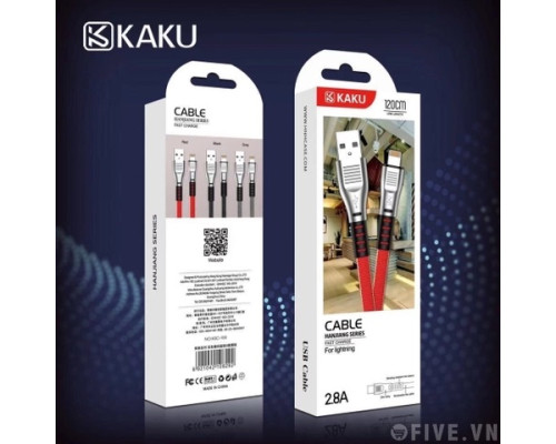 Кабель USB-Lightning(Apple) KAKU KSC-100 1.2м 2.8A