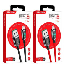 Кабель USB-Lightning(Apple) KAKU KSC-599 Save Series 1.2м 12W з дисплеєм