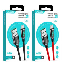 Кабель USB-Type-C KSC-599 Kakusiga Save Series 1.2м 40W з дисплеєм