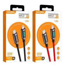 Кабель Type-C-Lightning(Apple) KAKU KSC-599 Save Series 1.2м 20W з дисплеєм