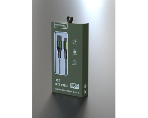 Кабель USB-Lightning (Apple) DC35 20W плетений 1м