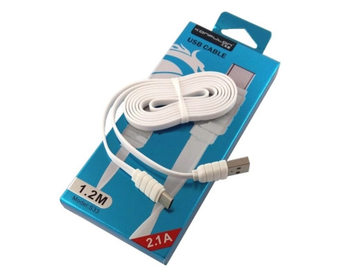 Кабель USB-Type-C S33 Konfulon локшина 1.2м 2.1А