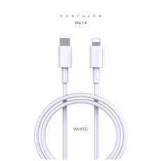 Кабель Type-C-Lightning(Apple) DC13 Konfulon 1м, 3А