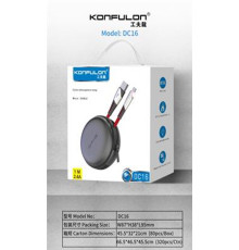 Кабель USB-MicroUSB DC16 Konfulon чохол 1м, 2.4А