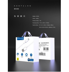 Кабель USB-Type-C DC06 Konfulon 1м, 2.4А