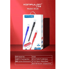 Кабель USB-Type-C DC30 Konfulon 1м, 5А