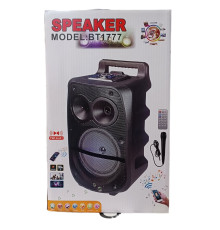 Акустична система ZQS1777/1778 (8"x1+2") (20W+5W) (Дротовий мікрофон) (2400mAh) (Пульт)