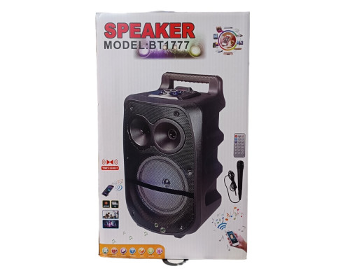 Акустична система ZQS1777/1778 (8"x1+2") (20W+5W) (Дротовий мікрофон) (2400mAh) (Пульт)