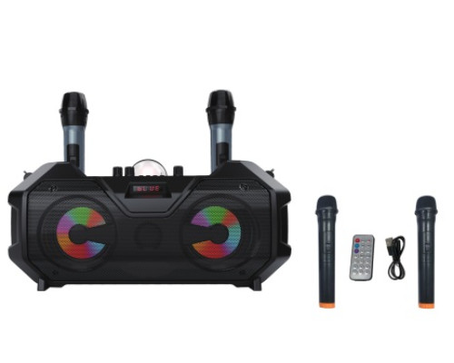 Акустична система ZQS4240 (4"x2) (15Wx2) (Бездротовий мікрофон - 2шт) (4500mAh) (Пульт)
