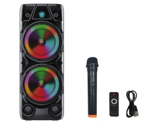 Акустична система ZQS8210 (8"х2) (20Wx2) (Бездротовий мікрофон) (4500mAh) (Пульт)