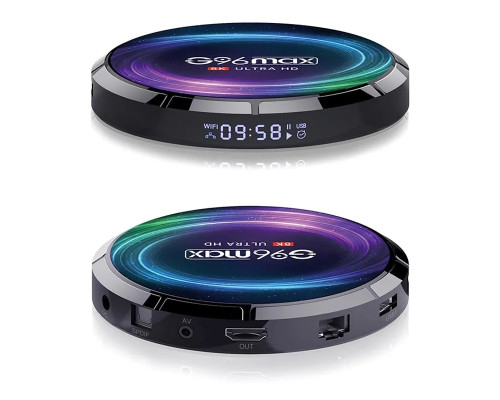TV-BOX G96 Max X4 8K UltraHD (Android 11 4/64) (WiFi 2.4/5Gz) (Bt 5.0) (USB 2.0/3.0)