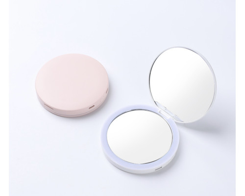 Дзеркало кругле з LED підсвічуванням PORTABLE RECHARGEABLE