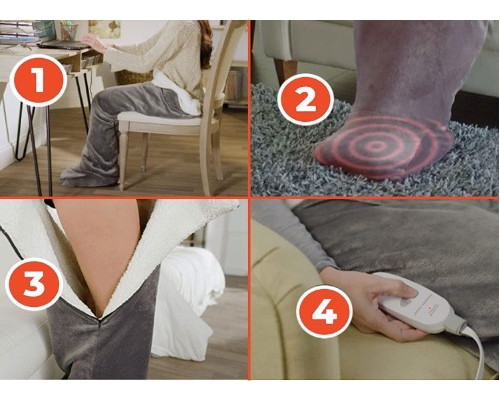 Ковдра масажна з підігрівом MASSAGING HEATIND WRAP LY-19