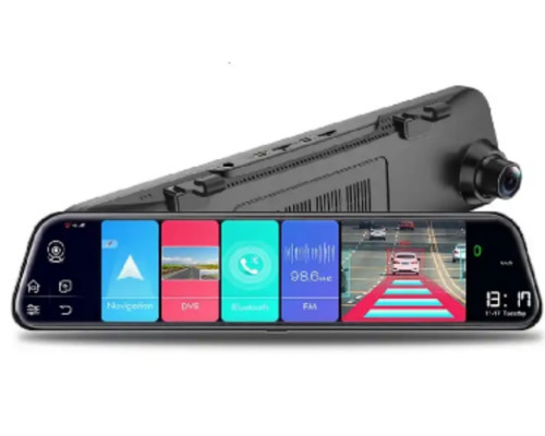 Дзеркало відеореєстратор Android 12" біла коробка