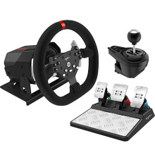 Кермо ігрове PXN V10 Gaming Racing PC/PS3/PS4/XO/SWITCH 3 педалі (270°/900°)