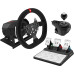 Кермо ігрове PXN V10 Gaming Racing PC/PS3/PS4/XO/SWITCH 3 педалі (270°/900°)