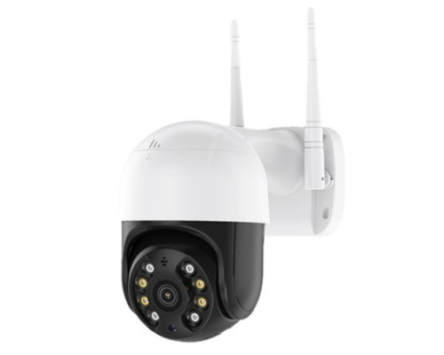 Камера відеоспостереження PTZ вулична WiFi 4mp (ICSEE) (біло-зелена коробка)