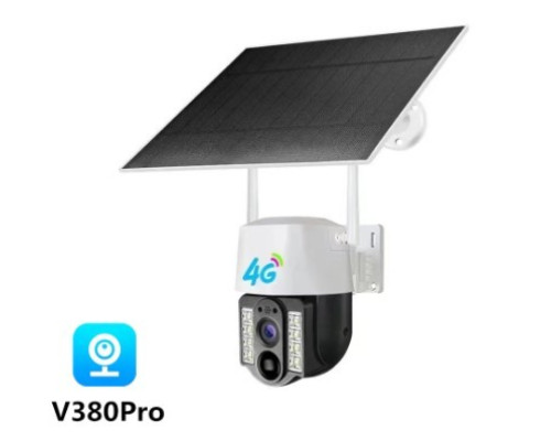 Камера відеоспостереження PTZ вулична WiFi/4G VC-9 2mp із сонячною панеллю (V380PRO)