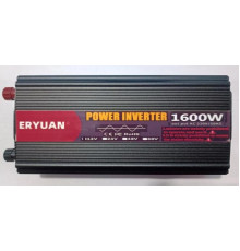 Перетворювач напруги з 12V→220V 1600W LCD