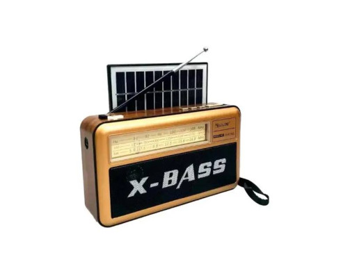 Радіоприймач GOLON RX-BT168S сонячна панель + ліхтарик + bluetooth + USB + microSD