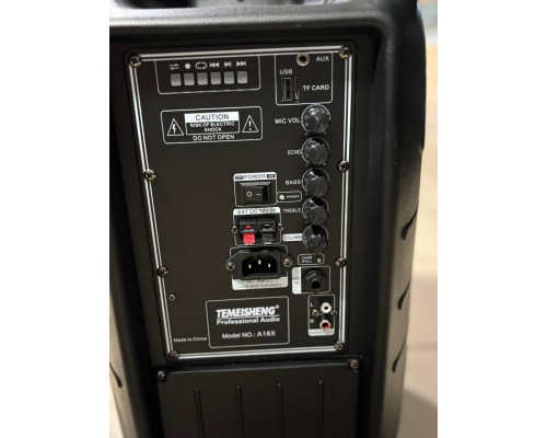 Портативна акумуляторна колонка Temeisheng А18Х, 100W