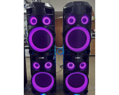 Комплект потужної парної акустики Temeisheng TMS-21 (USB/FM/Bluetooth) + 2 радіомікрофони DJпульт
