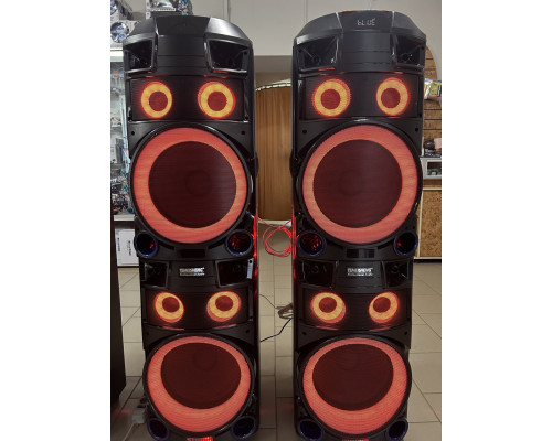 Комплект потужної парної акустики Temeisheng TMS-21 (USB/FM/Bluetooth) + 2 радіомікрофони DJпульт