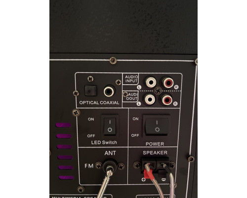 Комплект потужної парної акустики Temeisheng TMS-21 (USB/FM/Bluetooth) + 2 радіомікрофони DJпульт
