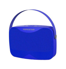 Бездротова акумуляторна колонка Bluetooth акустика FM MP3 AUX USB Hopestar H35 синя