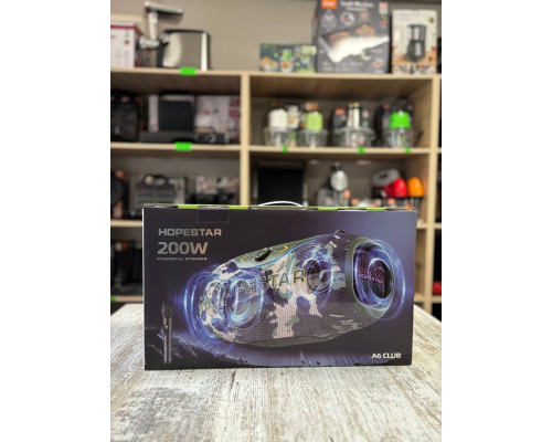 Потужна Bluetooth-колонка HOPESTAR A6 Club з бездротовим мікрофоном— 200W, 24 000 mAh