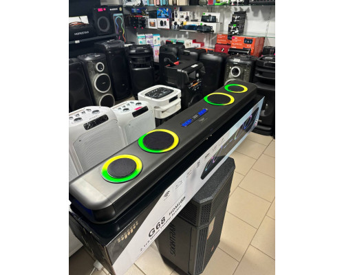 Саундбар з караоке Socovez G68 — 120W, 2 бездротові мікрофони
