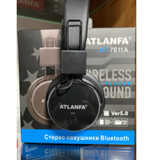 Бездротові Bluetooth навушники Atlanfa AT-7611 c MP3 плеєр, FM радіо приймачем та мікрофоном
