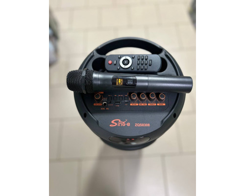 Портативна музична колонка Sing-e ZQS8308 з бездротовим мікрофоном, 60W